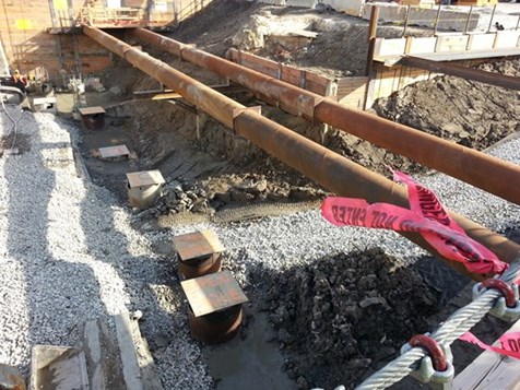Drilled Shafts at South Abutment